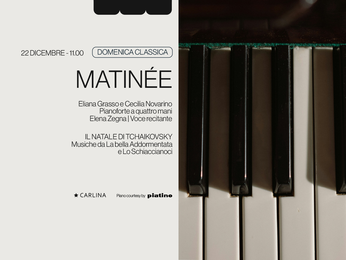 MATINEE 22 Dicembre Il Natale di Tchaikovsky