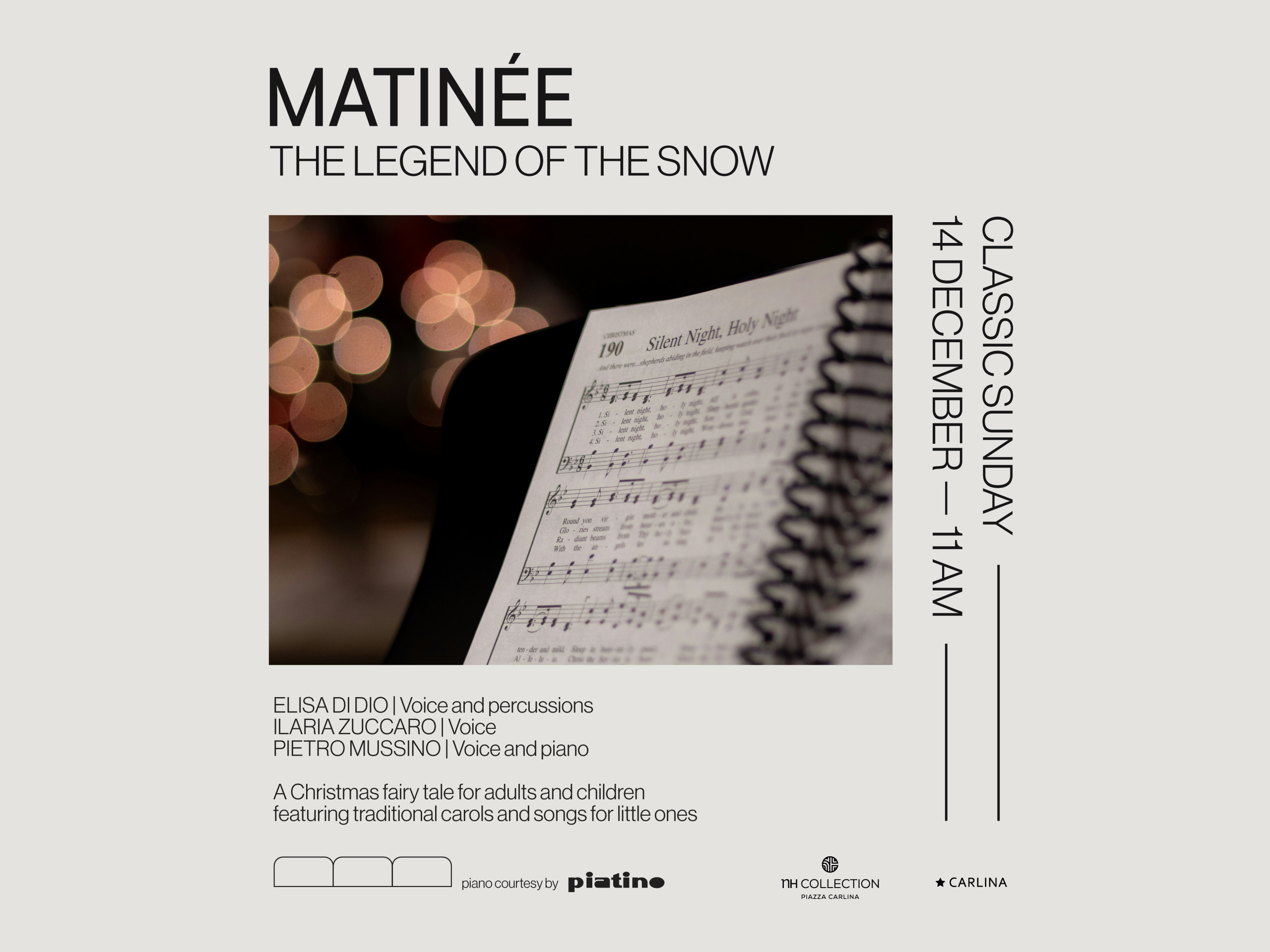 MATINEE DECEMBER 14.12 THE LEGEND OF THE SNOW