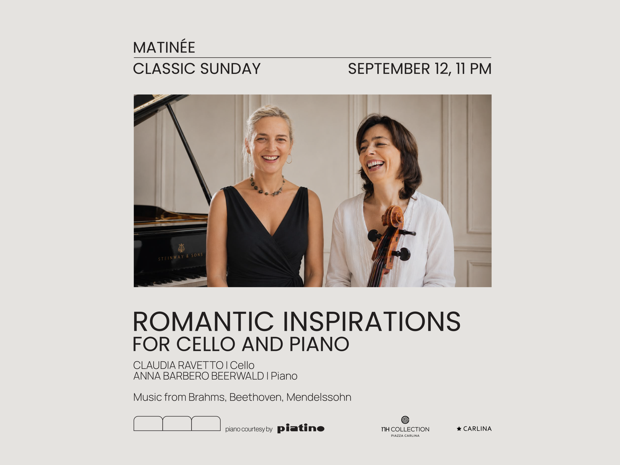 MATINÉE 11.09 ROMANTIC INSPIRATIONS